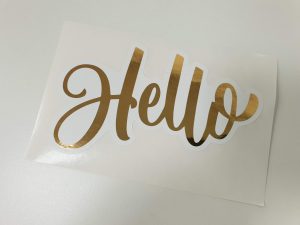 Gold Foil Stickers