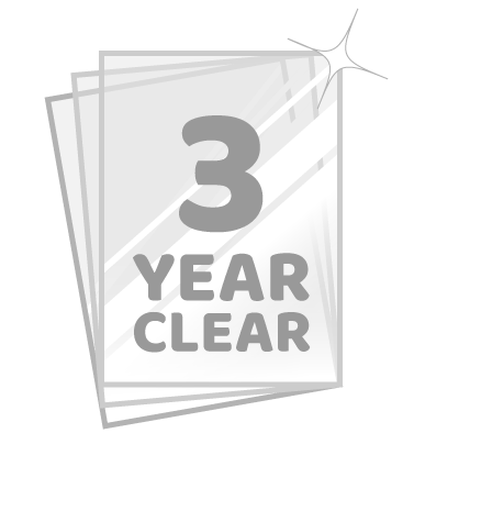 SAV Clear Stickers for 3 years