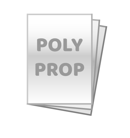 Polypropylene vinyl stickers