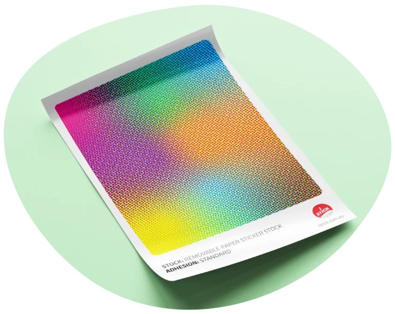 Removable paper sticker stock