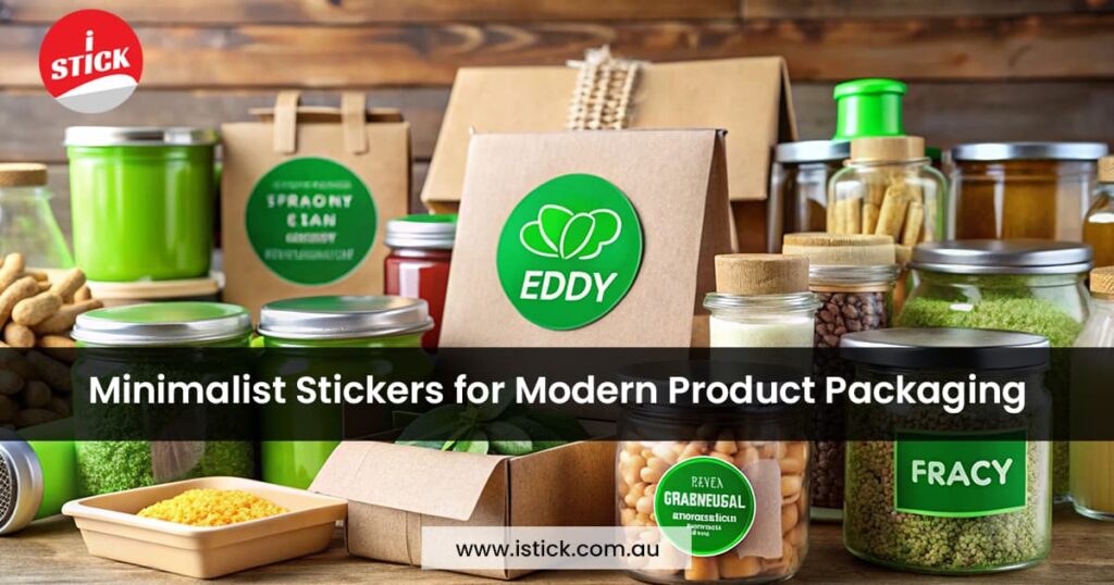 Minimalist Stickers for Packaging
