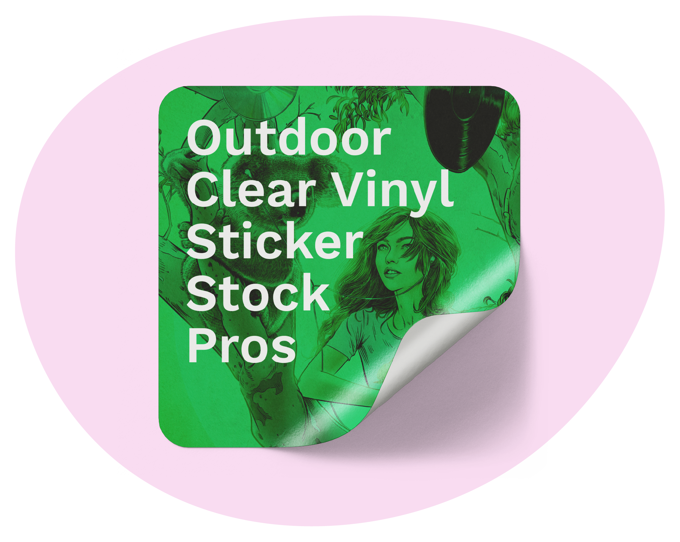 Pros of outdoor clear vinyl sticker